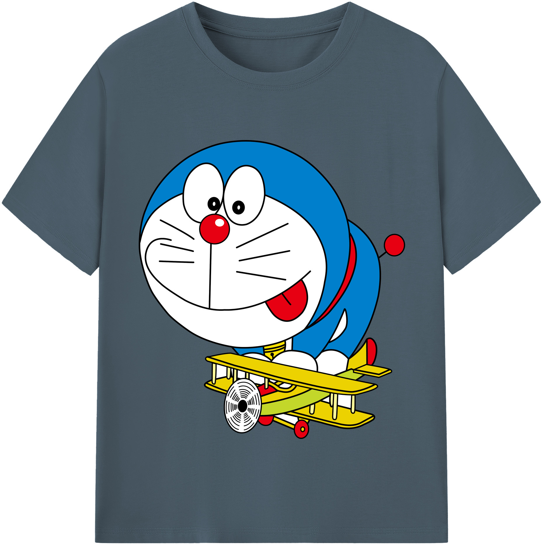 （画像用） ドラえもん Doraemon 綿100％半袖Tシャツ（フロントプリント）